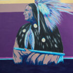 Chief Ed Crazy Horse is a portrait that is one of the 12 Chiefs Show.