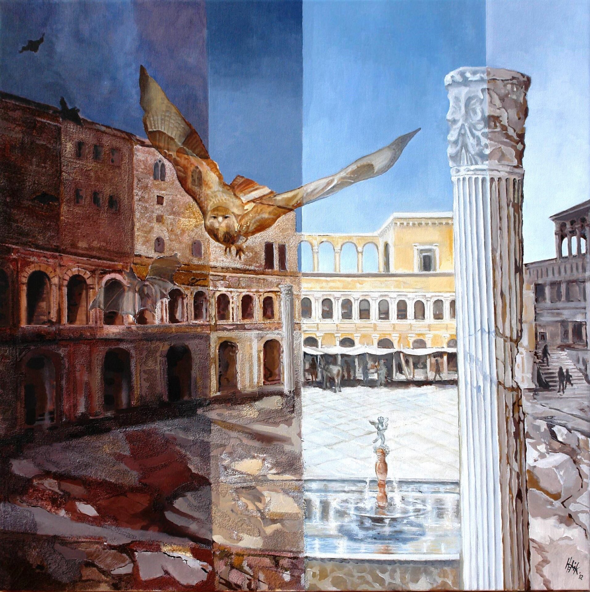 Timelaps of the Roman market Forum Trajanum