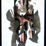 mixed Ink & cuted photographic image, - on a "Jet d'encres" Very Hi quality definition print on art paper.