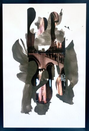 mixed Ink & cuted photographic image, - on a "Jet d'encres" Very Hi quality definition print on art paper.