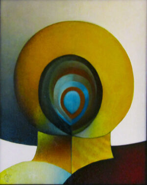 Mental self-portrait at the end of puberty 40x50